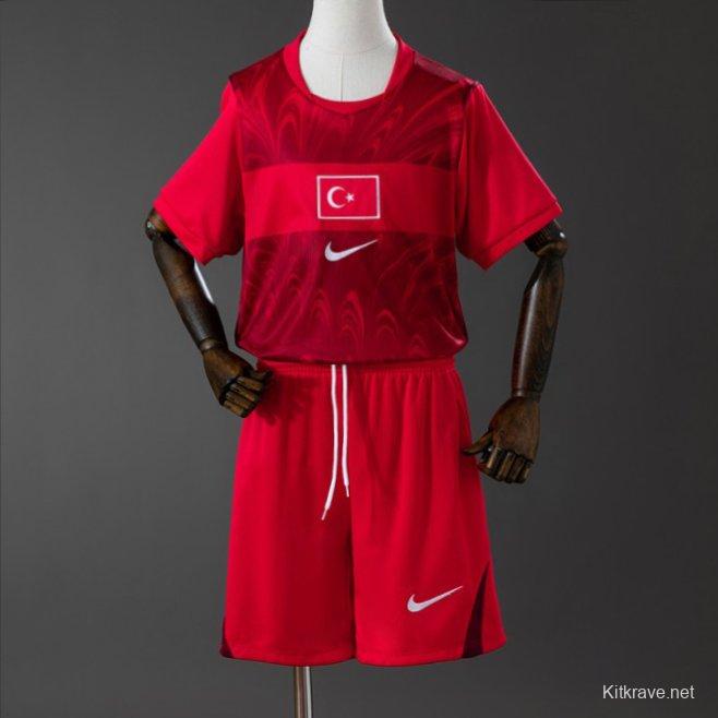 2026 Kids Turkiye Away Kit Jersey Size 16-28