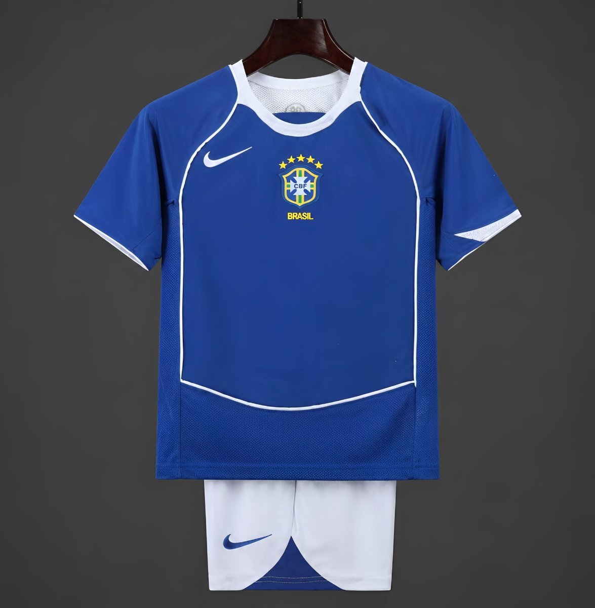 Retro 2004 Kids Brazil Away Jersey