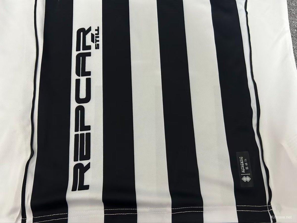 25/26 Errea CD Castellón Vintage Black White Home Jersey