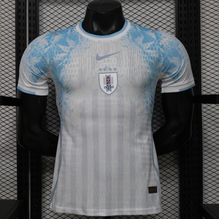 Player Version 2026 Uruguay Away Special Edition White  Jersey