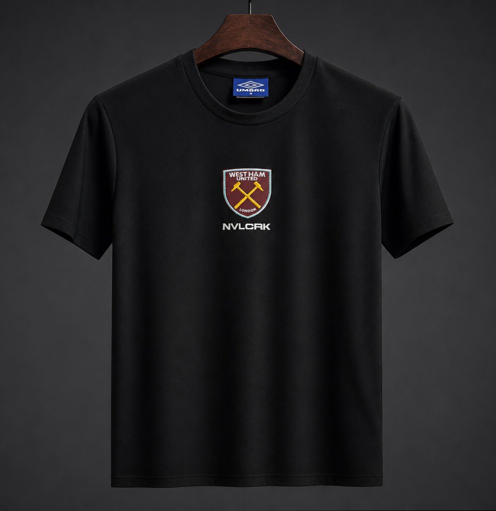 26/27 West Ham United NVLCRK Crest Men's Black Football T-Shirt