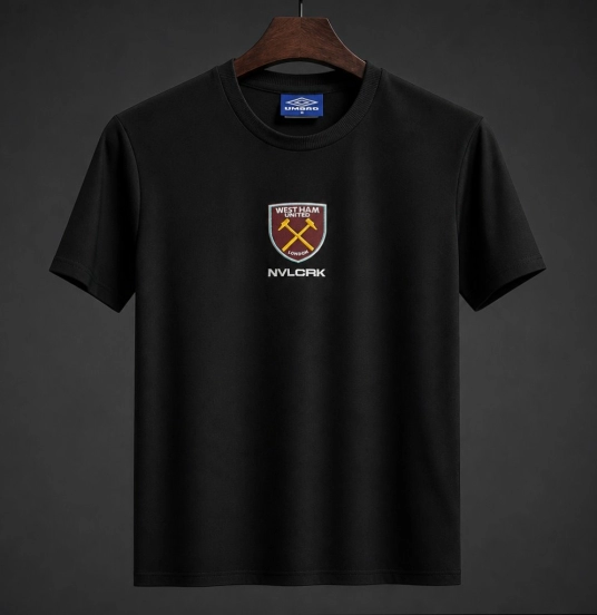 26/27 West Ham United NVLCRK Crest Men's Black Football T-Shirt