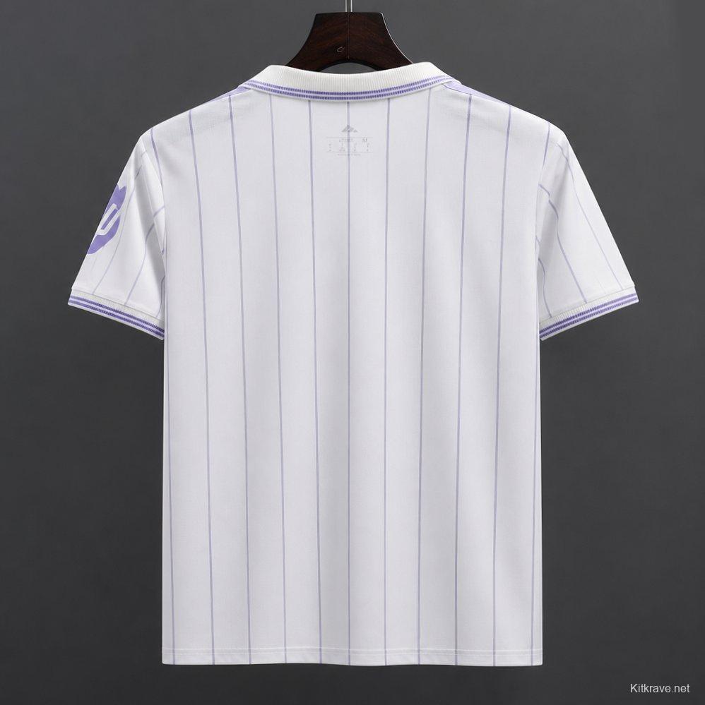 26/27 Real Madrid Vintage Style White POLO Jersey