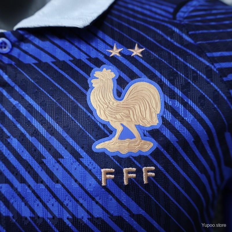 Player Version 2026 France Home Long Sleeve Jersey