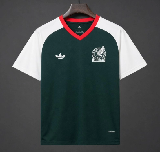 2026 Mexico Dark Green White Pre-match Jersey