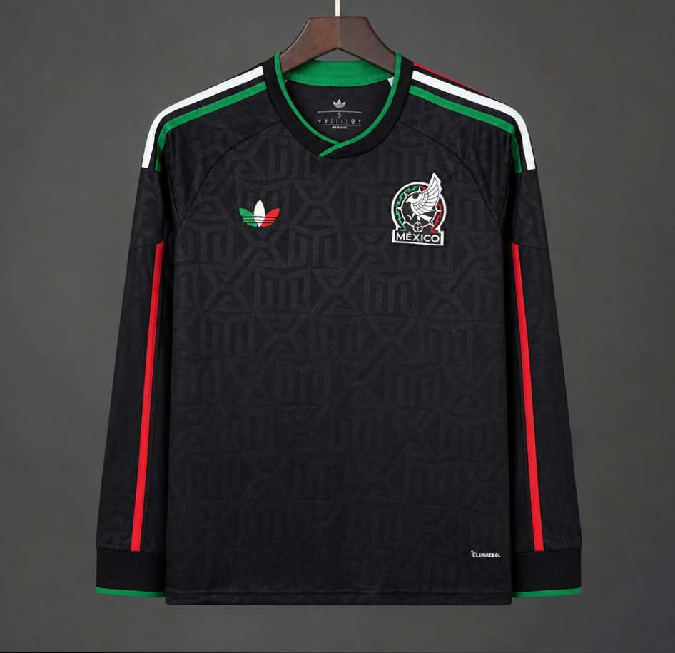 2026 Mexico Black Third Long Sleeve Jersey