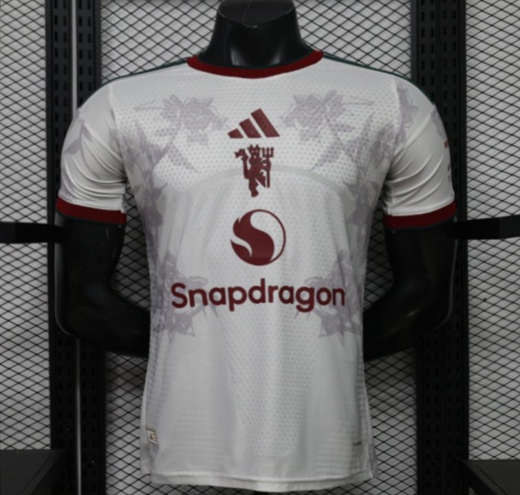 Player Version 26/27 Manchester United Away Grey White Rose   Special Edition Jersey