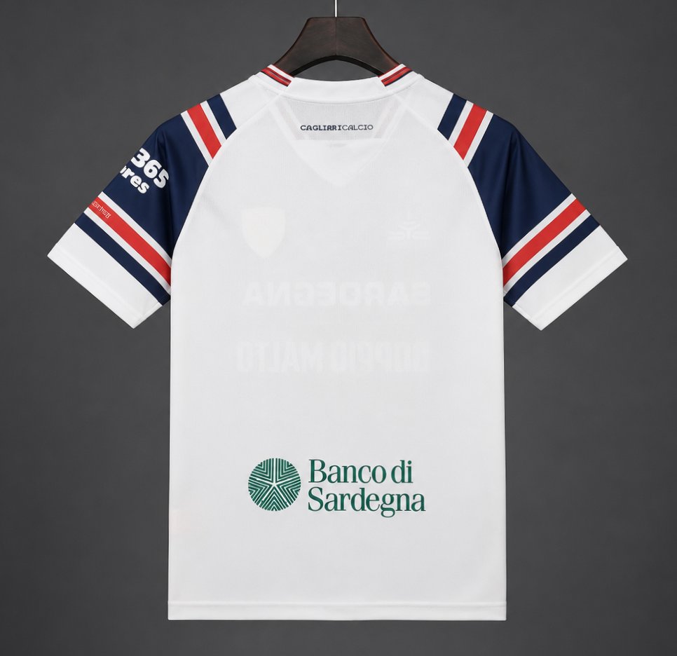 26/27 Cagliari Calcio Away White Jersey