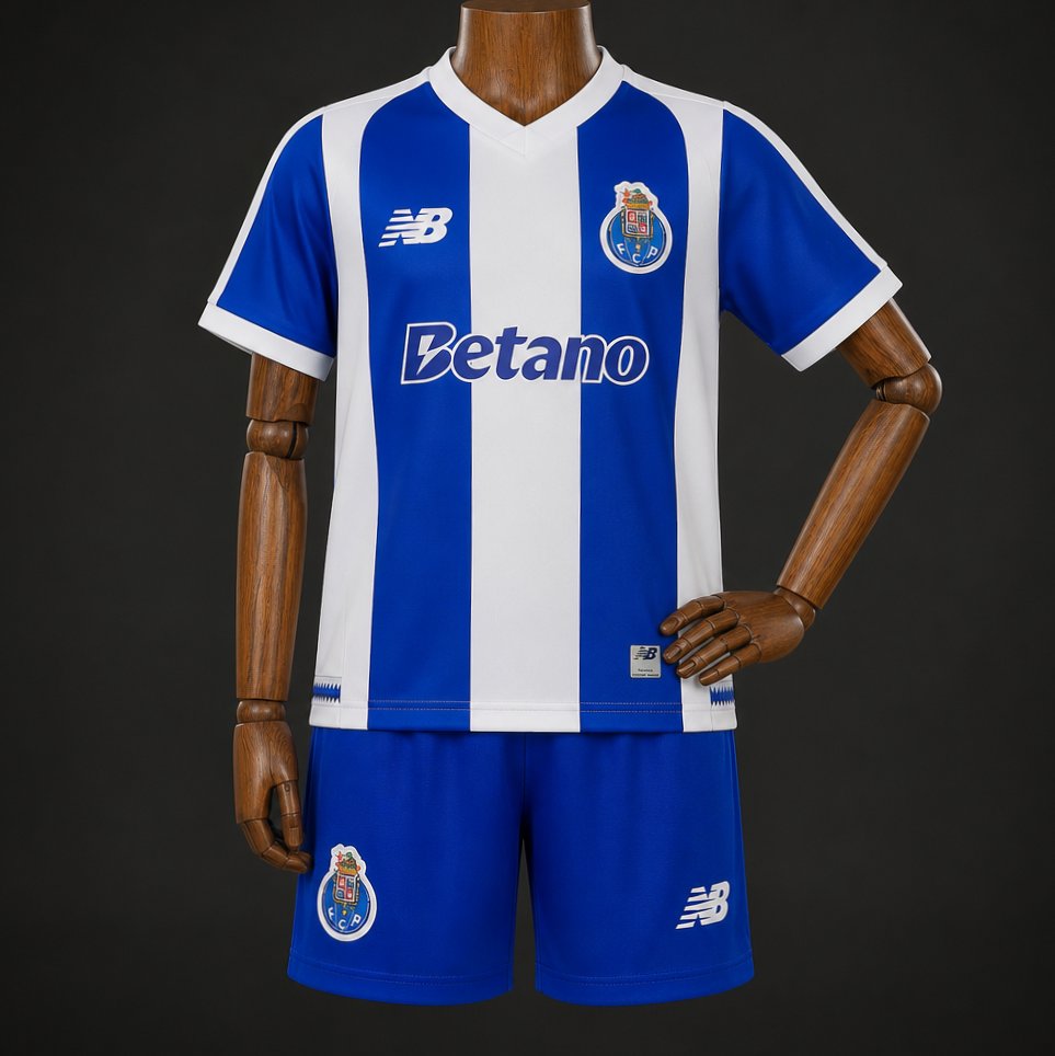 26/27 Kids Porto Home Jersey
