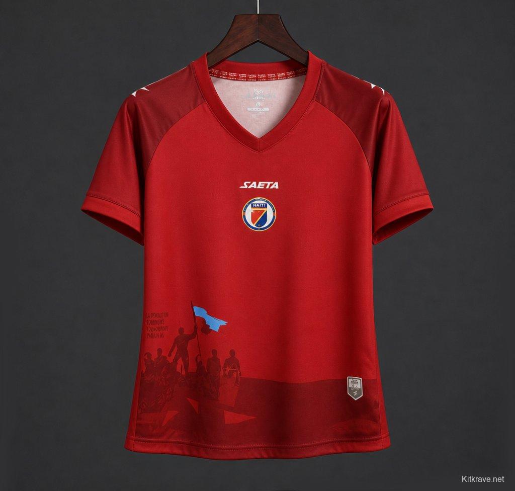 2026 Women Haiti Third Red Jersey
