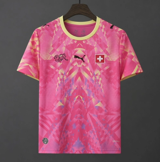 2026 Switzerland Pink Goalkeeper Jersey