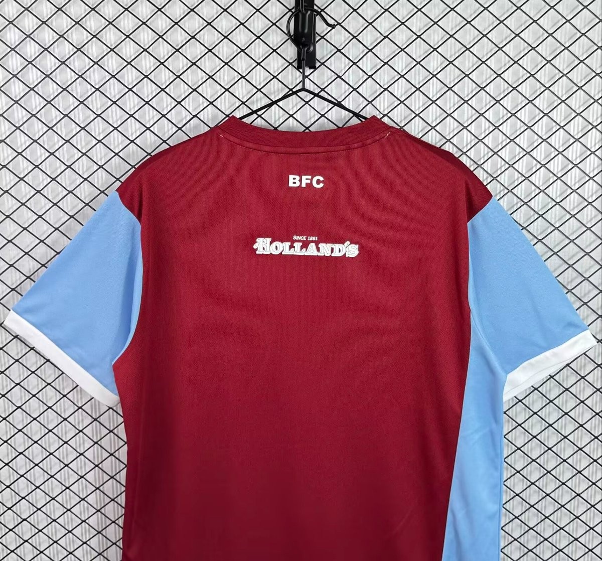 Retro 08/09 Burnley Home Claret Blue Jersey