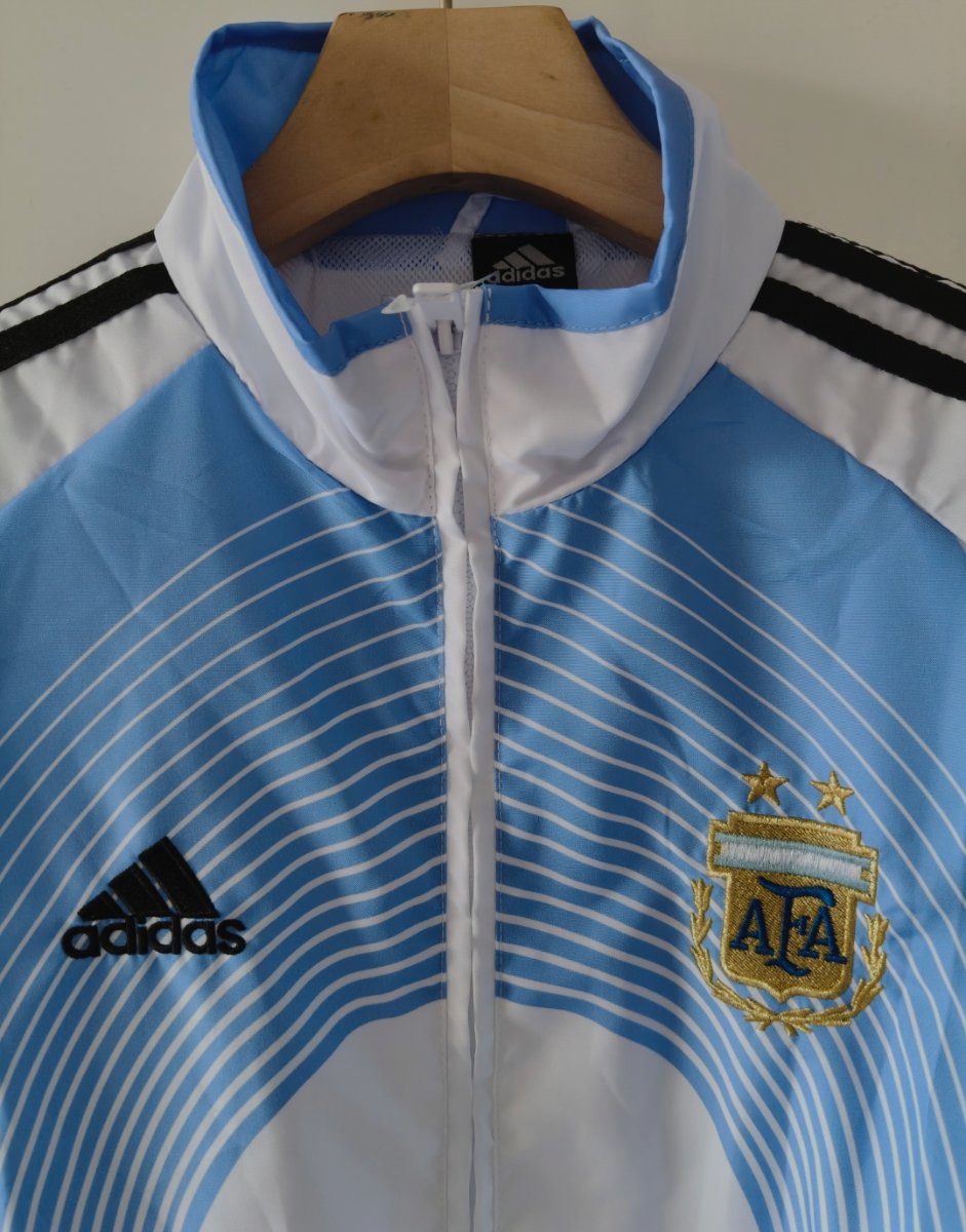 2026 Argentina Light Blue & White Windbreaker Jacket