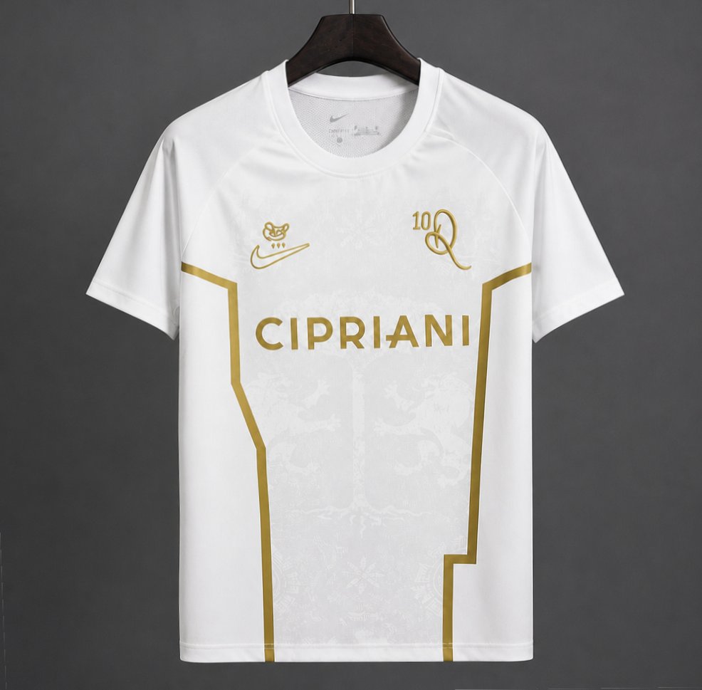 26/27 Ronaldinho 10 Ravenna FC White/Golden Special Edition Jersey