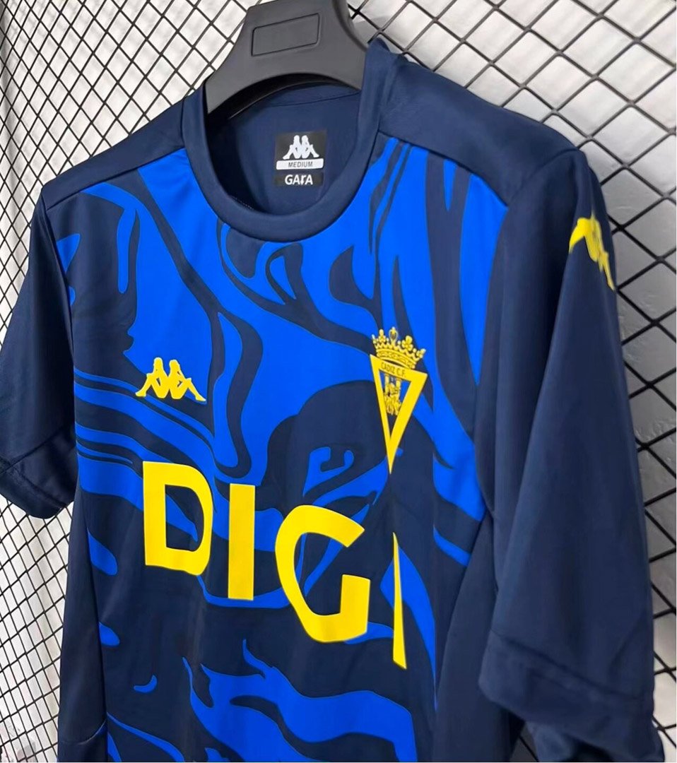 26/27 Cádiz CF Navy Blue Marble Pattern Pre-Match Jersey