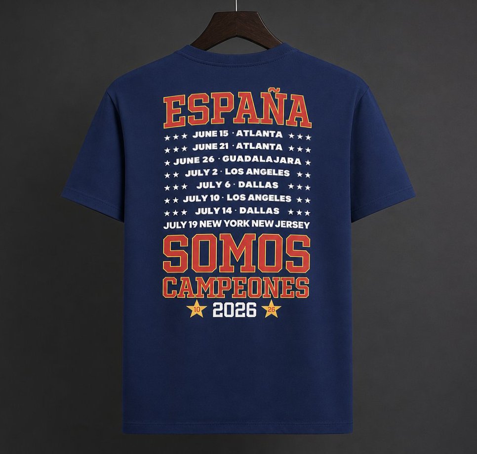 2026 Spain World Cup Champion Blue T-Shirt