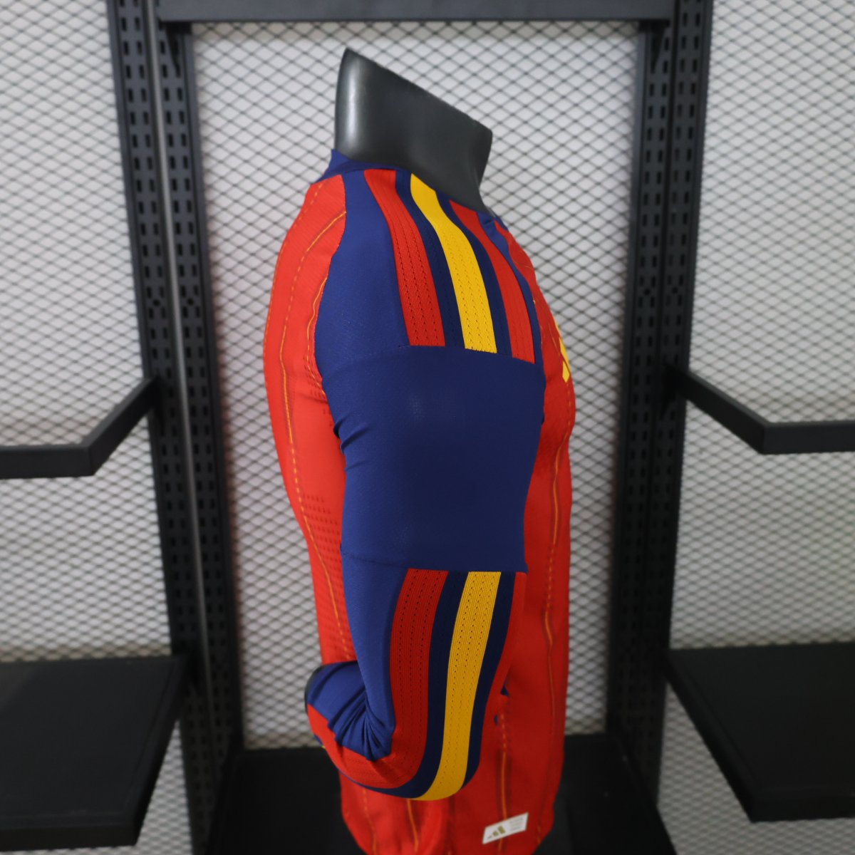 Player Version 2 Star 2026 Spain Home Long Sleeve Jersey With Champion Patch