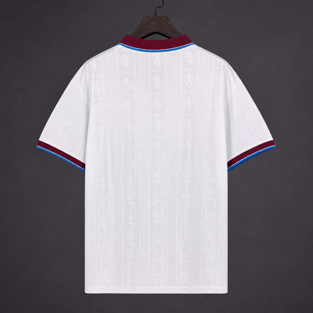 Retro 95/96  Aston Villa White Away Jersey