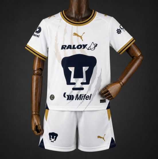 26/27 Kids Pumas Away White Jersey
