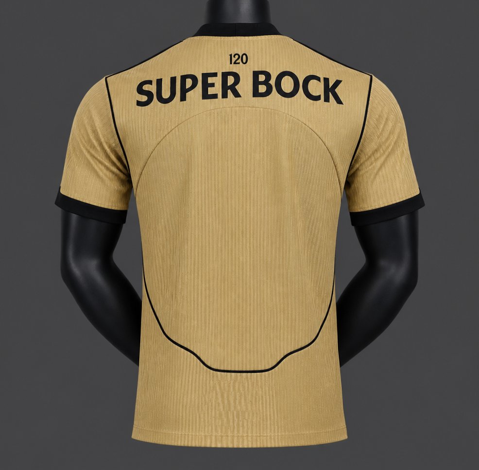 Player Version 26/27 Sporting CP Away Gold Jersey