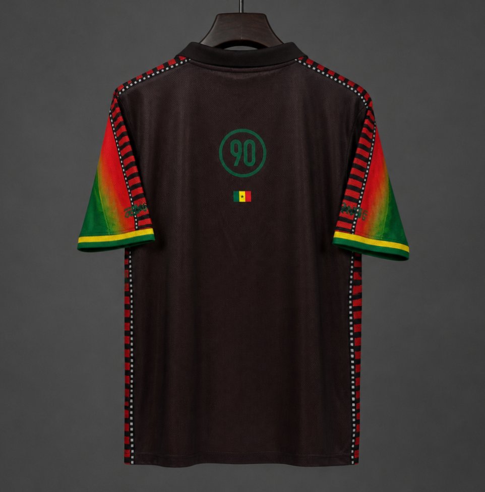2026 Travis Scott Cactus Jack x Senegal Total 90 Yellow/Green/Red Jersey