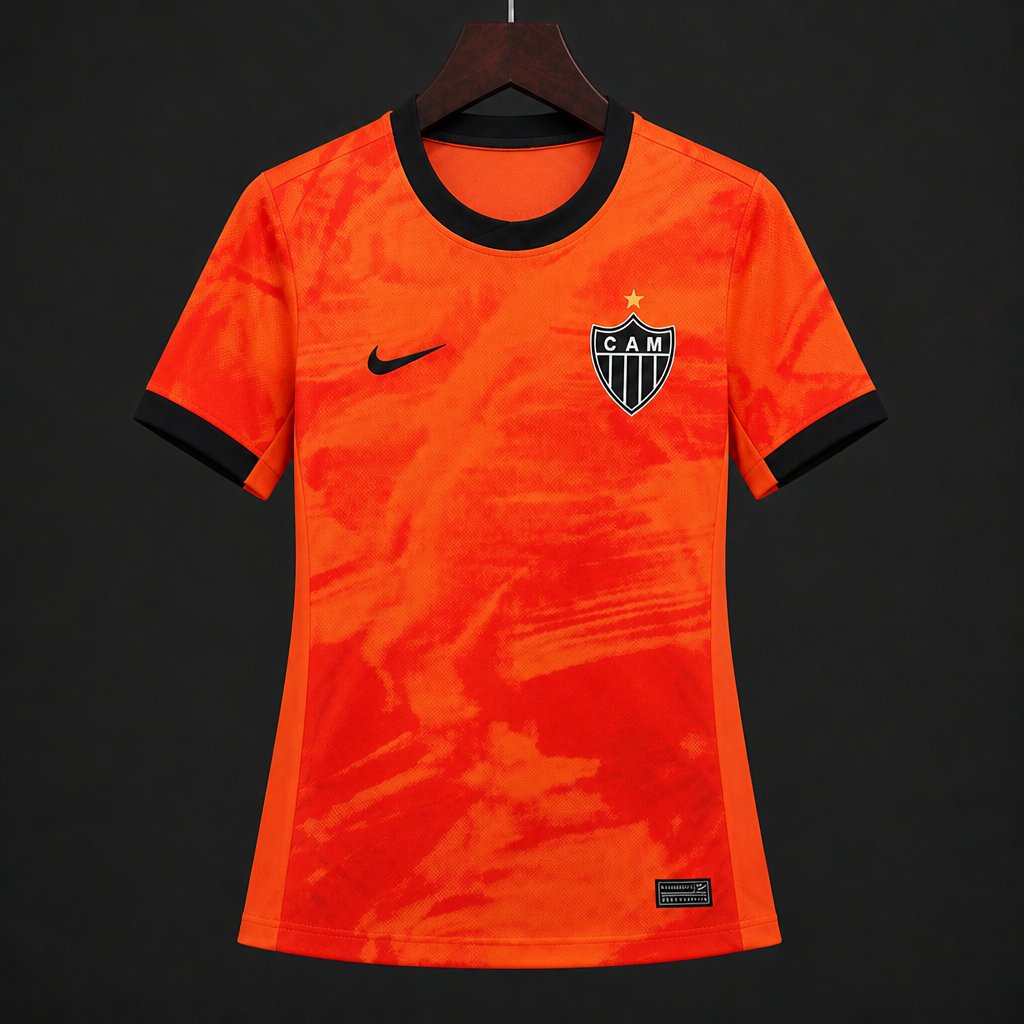 2026 Women  Atletico Mineiro Third Orange Jersey