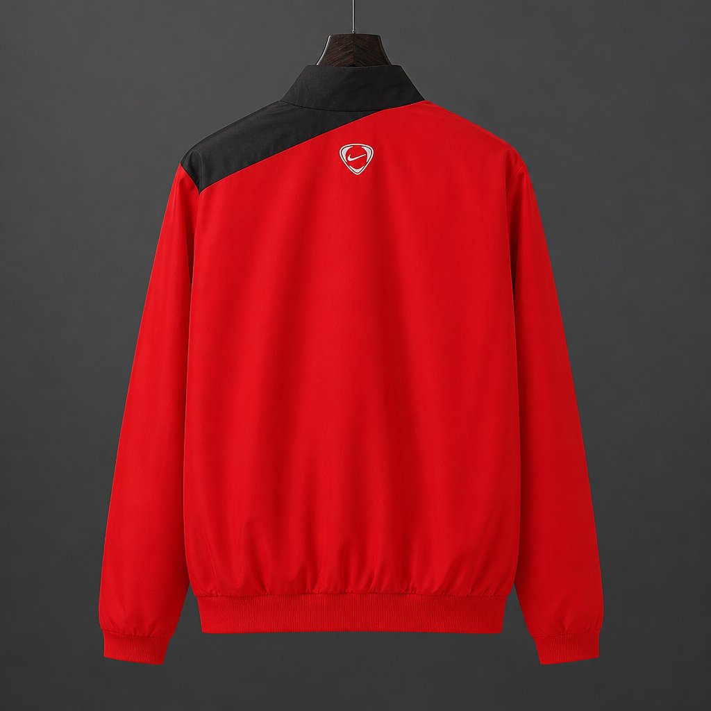 Retro 07/08 Manchester United Red Full Zipper Windbreaker