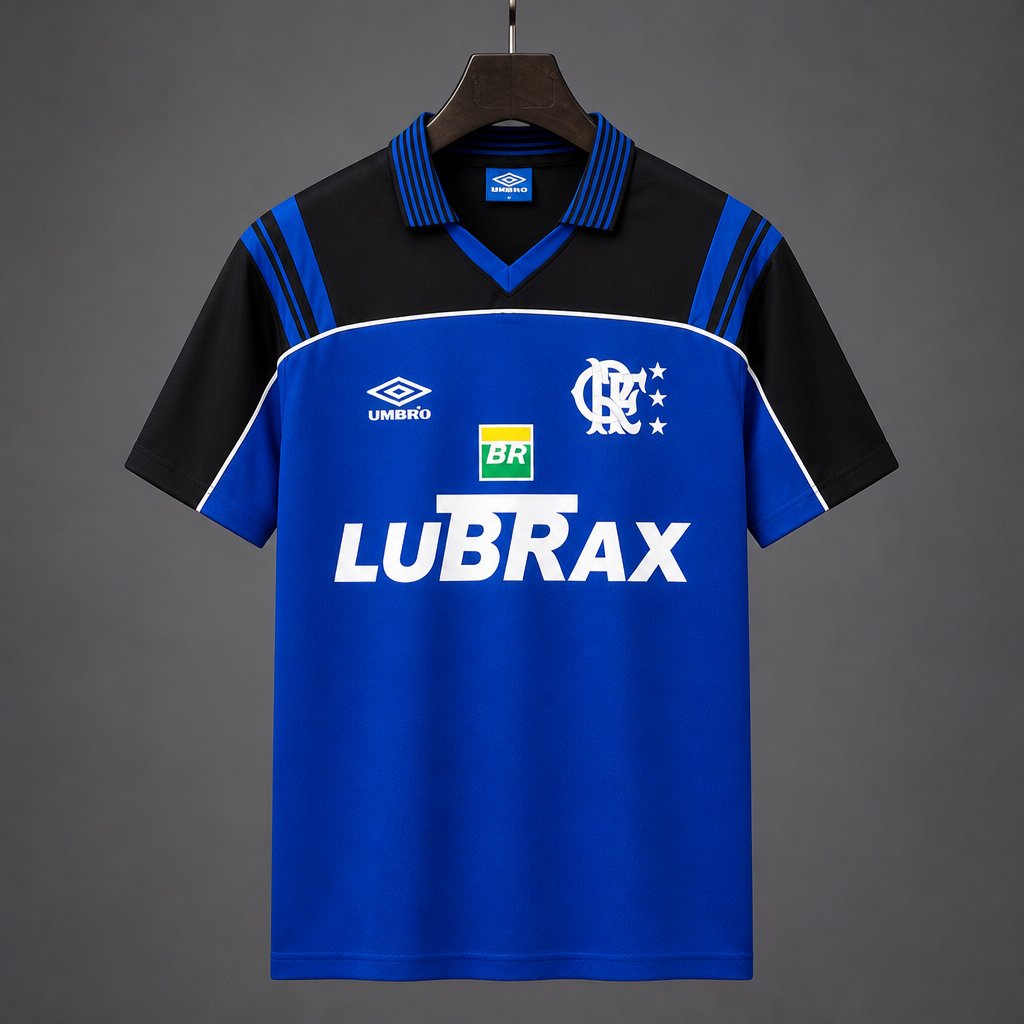 Retro 1999 Flamengo Goalkeeper Home Blue Jersey